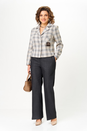 Костюм AiraStyle 24246 беж+графит