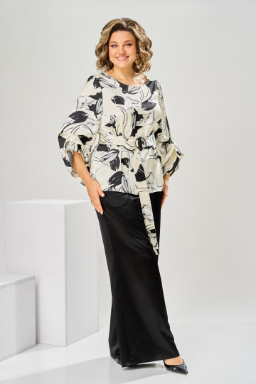 Костюм Romanovich Style 2-3010 белый + цветы