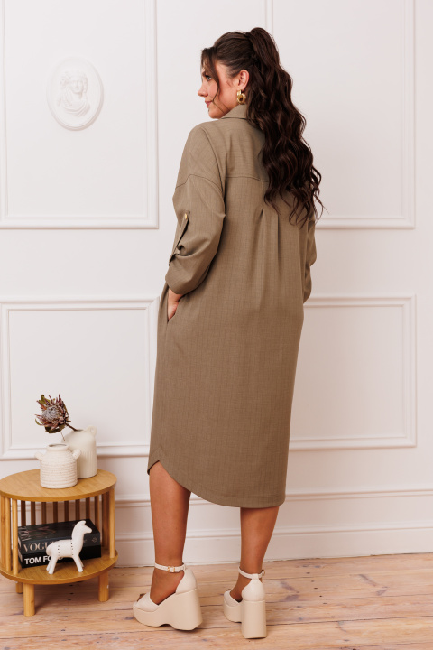 Платье Romanovich Style 1-2391 тёмный беж