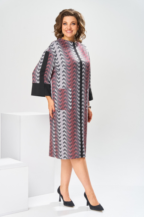 Платье Romanovich Style 1-2459 серо-розовый