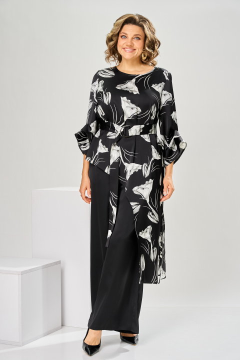 Костюм Romanovich Style 2-2750 чёрный цветы