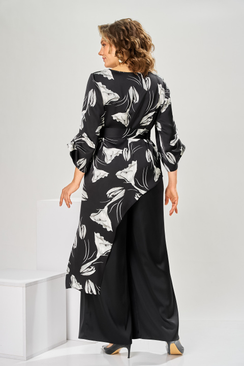 Костюм Romanovich Style 2-2750 чёрный цветы