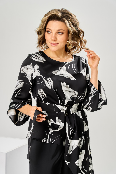 Костюм Romanovich Style 2-2750 чёрный цветы