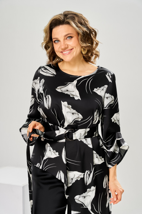 Костюм Romanovich Style 2-2750 чёрный цветы