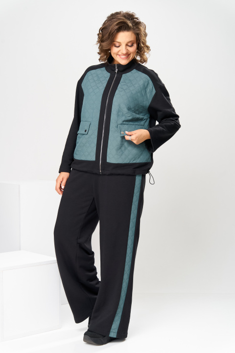 Костюм Romanovich Style 2-2840 чёрный/бирюза
