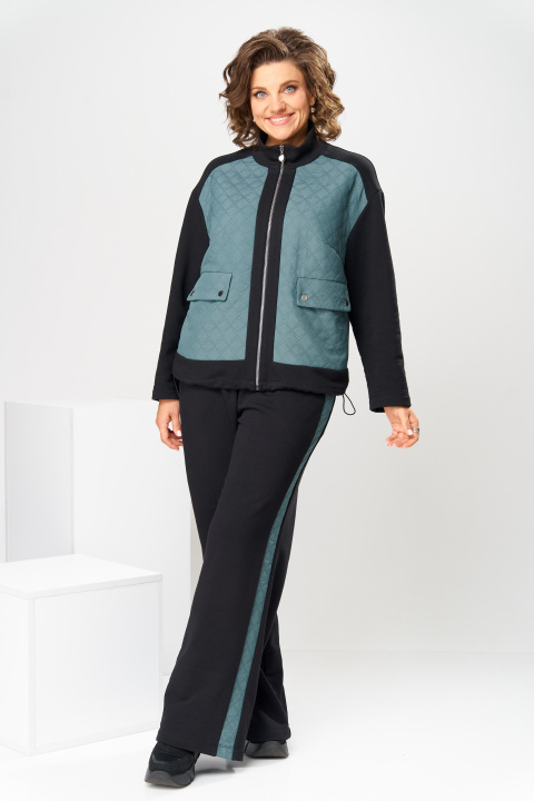 Костюм Romanovich Style 2-2840 чёрный/бирюза