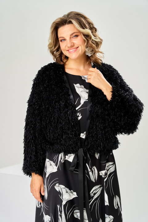 Костюм Romanovich Style 3-2997 чёрный цветы